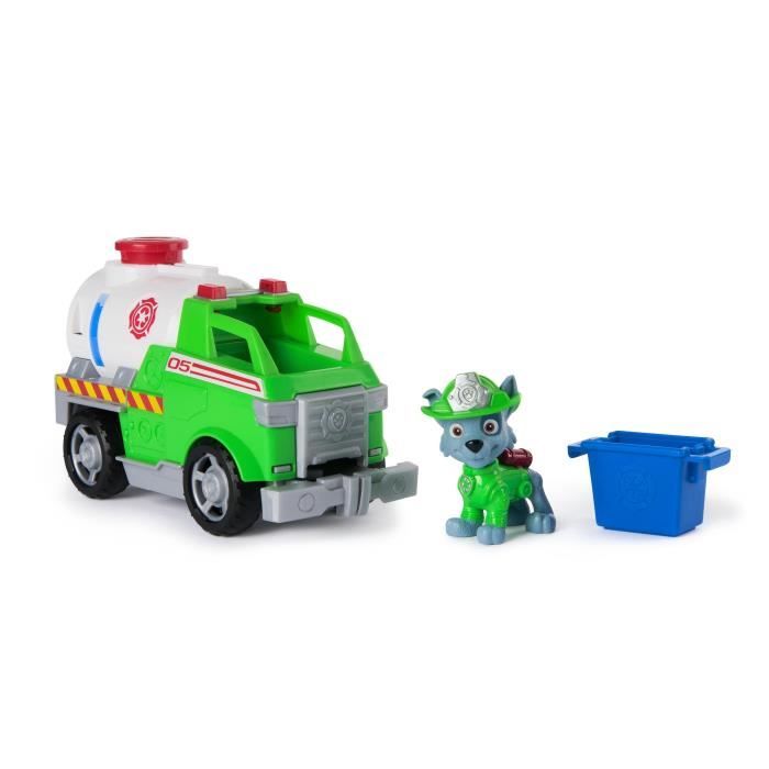 Figurine Rocky - Véhicules + bac et pince - des 3 ans - Fire Rescue - La Pat'Patrouille