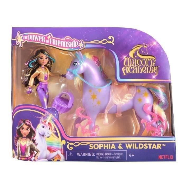 Figurines Sophia + Wildstar - 5 accessoires inclus - des 4 ans - L'École des Licornes