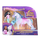 Figurines Layla + Glacier - 5 accessoires inclus - des 4 ans - L'École des Licornes