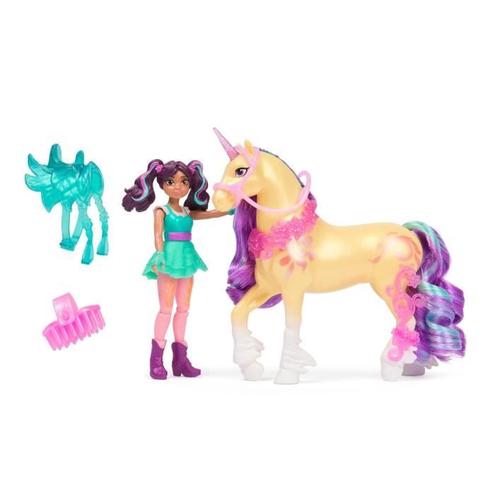 Figurines Ava + Leaf - 5 accessoires inclus - des 4 ans - L'École des Licornes