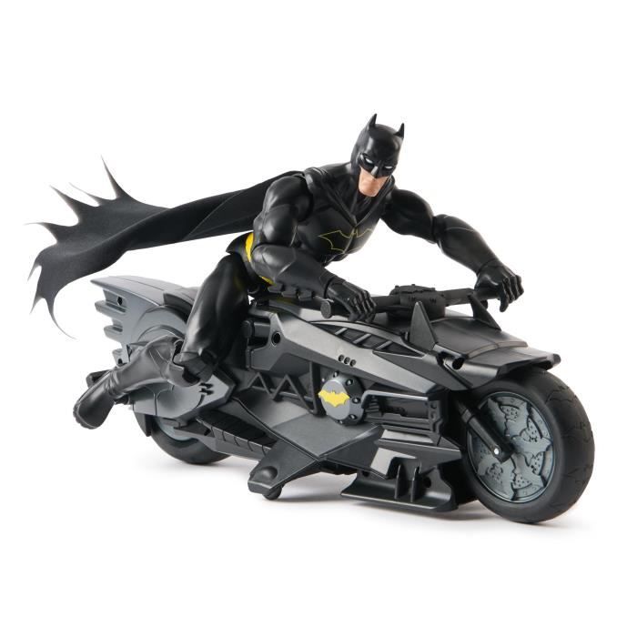 Pack Batcycle RC + Batman - Figurine 30cm - Batman