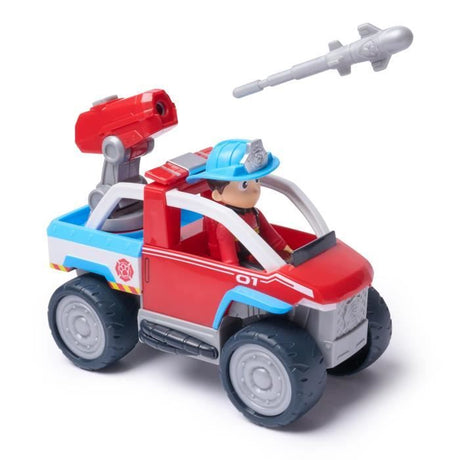 Paw Patrol -Figurine Ryder + véhicule - des 3 ans - Fire Rescue - La Pat'Patrouille