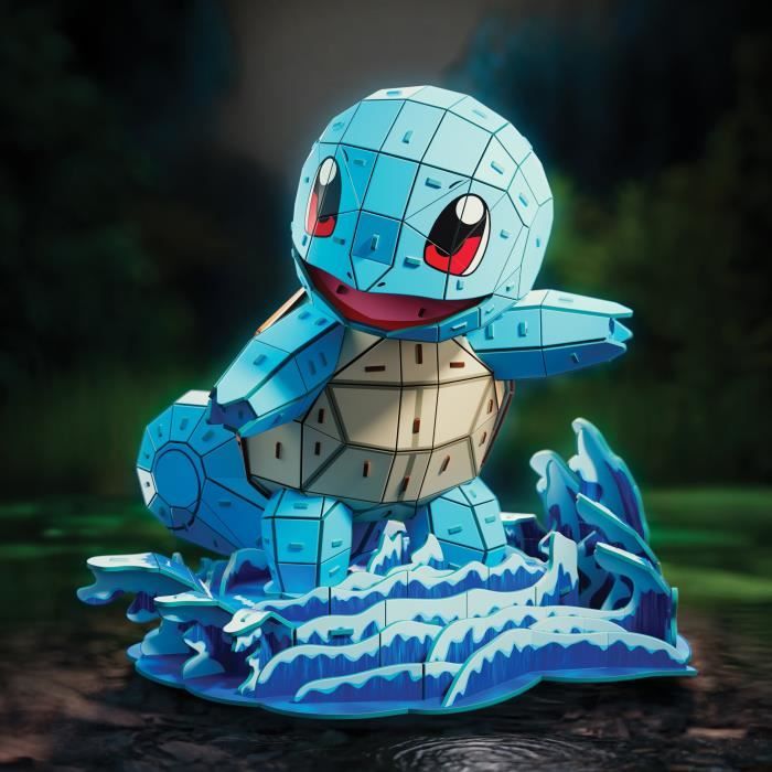 4D Build - Puzzle 3D - Carapuce Pokémon - 180 pieces - 24cm - des 12 ans