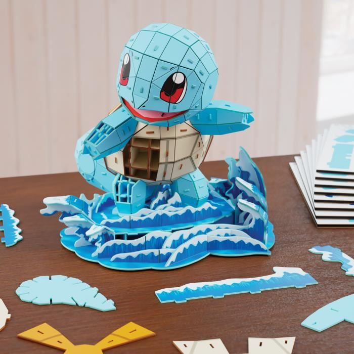 4D Build - Puzzle 3D - Carapuce Pokémon - 180 pieces - 24cm - des 12 ans