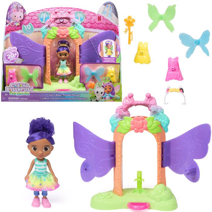 Playset transformation poupée - Fairylandia - Gabby et la Maison Magique