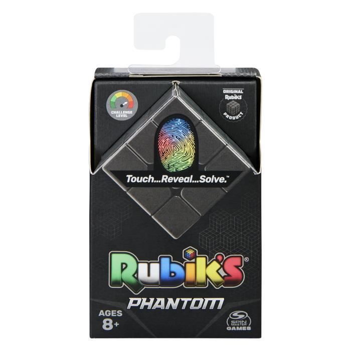 Rubik's Cube 3x3 Phantom - Rubik's - Jeu de réflexion - Couleurs révélées par la chaleur des mains