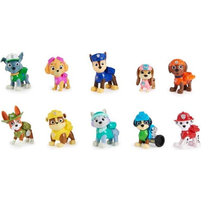 Coffret 10 figurines Pat' Patrouille 10eme anniversaire - PAW PATROL