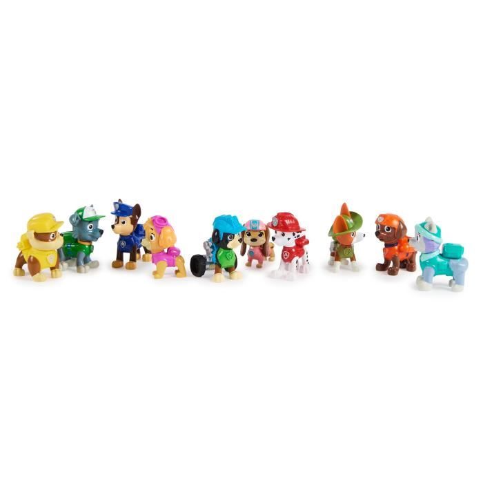 Coffret 10 figurines Pat' Patrouille 10eme anniversaire - PAW PATROL