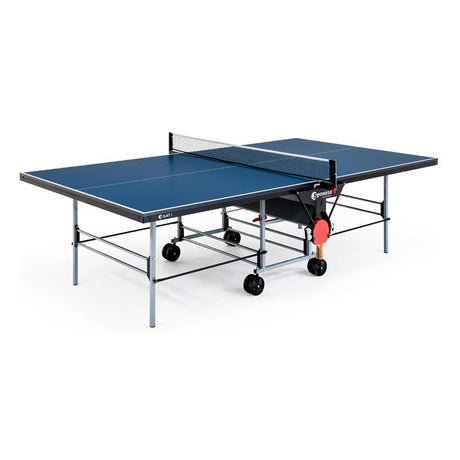Table tennis de table - SPONETA - S3-47i - Pliable - Usage intérieur - Filet fixe ajustable + de supports latéraux - Gris et bleu