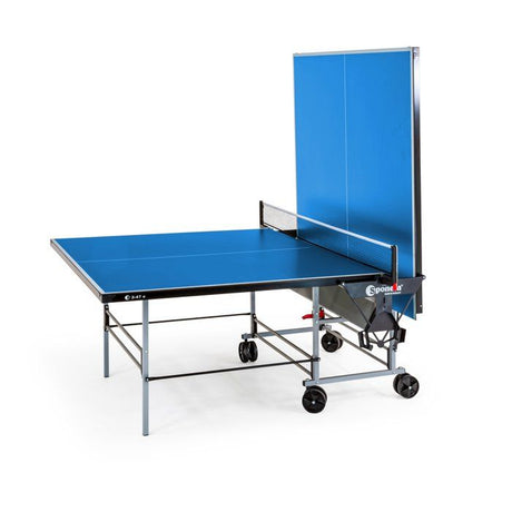 Table tennis de table - SPONETA - S3-47 e - Pliable - Usage extérieur - Demi-plateau relevable - Gris et bleu