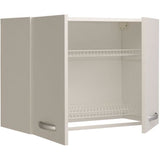 Spring - Meuble haut de cuisine avec égouttoir - 2 portes - L80 x P35,6 x H57,9 cm - Blanc - Parisot