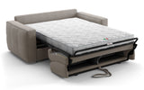 Canapé convertible express - 3 places - SQUARE - Tissu Beige - 200 x 105 x 90 cm