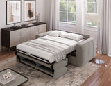 Canapé convertible express - 3 places - SQUARE - Tissu Beige - 200 x 105 x 90 cm