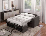Canapé convertible express - 3 places - SQUARE - Tissu Gris anthracite - 200 x 105 x 90 cm