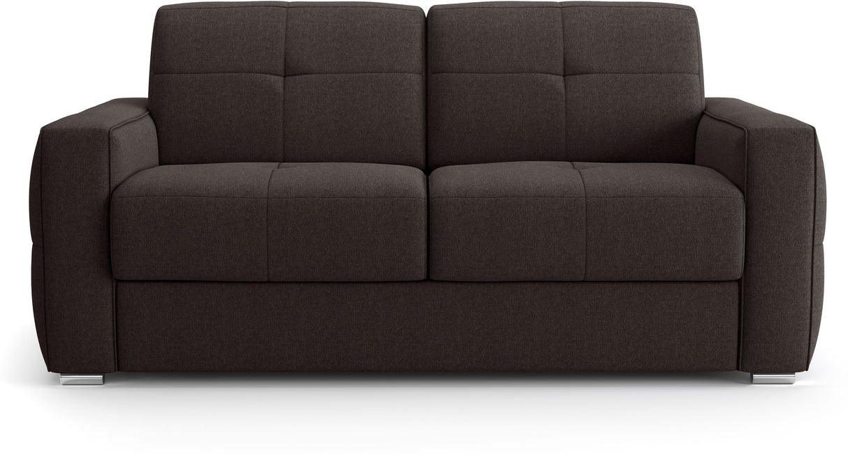 Canapé convertible express - 3 places - SQUARE - Tissu Gris anthracite - 200 x 105 x 90 cm