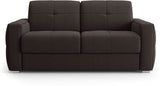 Canapé convertible express - 3 places - SQUARE - Tissu Gris anthracite - 200 x 105 x 90 cm