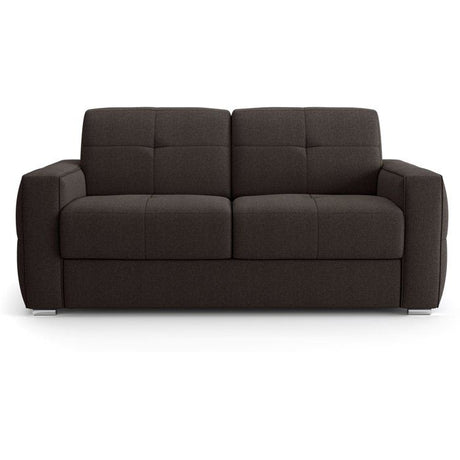 Canapé convertible express - 3 places - SQUARE - Tissu Gris anthracite - 200 x 105 x 90 cm