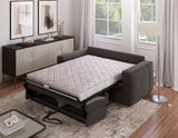 Canapé convertible express - 3 places - SQUARE - Tissu Gris anthracite - 200 x 105 x 90 cm