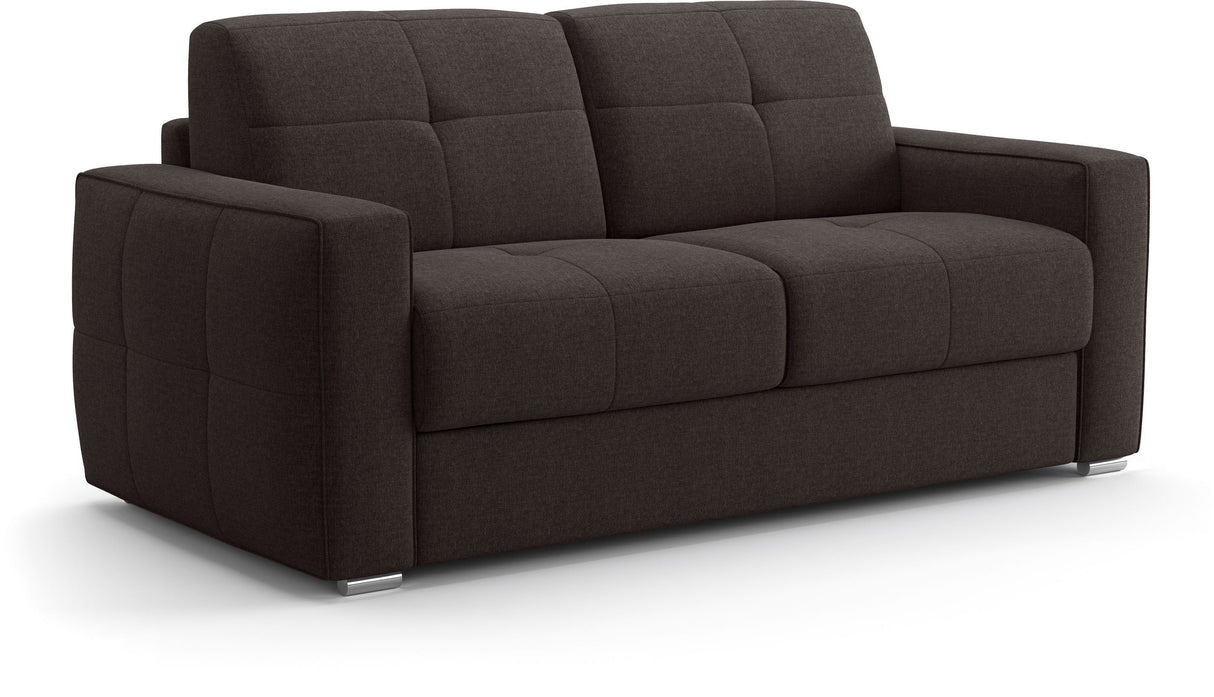Canapé convertible express - 3 places - SQUARE - Tissu Gris anthracite - 200 x 105 x 90 cm