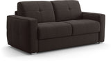 Canapé convertible express - 3 places - SQUARE - Tissu Gris anthracite - 200 x 105 x 90 cm