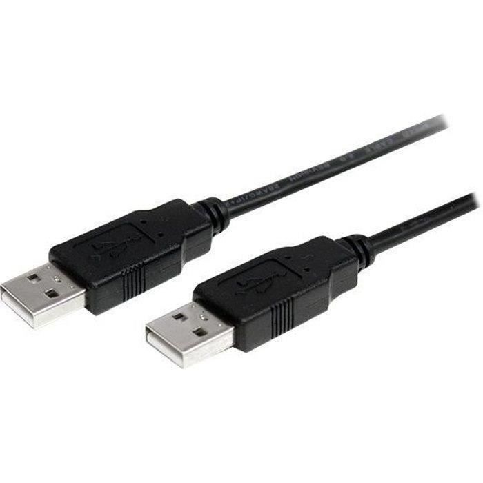 Câble USB 2.0 A vers A de 2 m - M/M - Cordon USB A - M/M - USB2AA2M