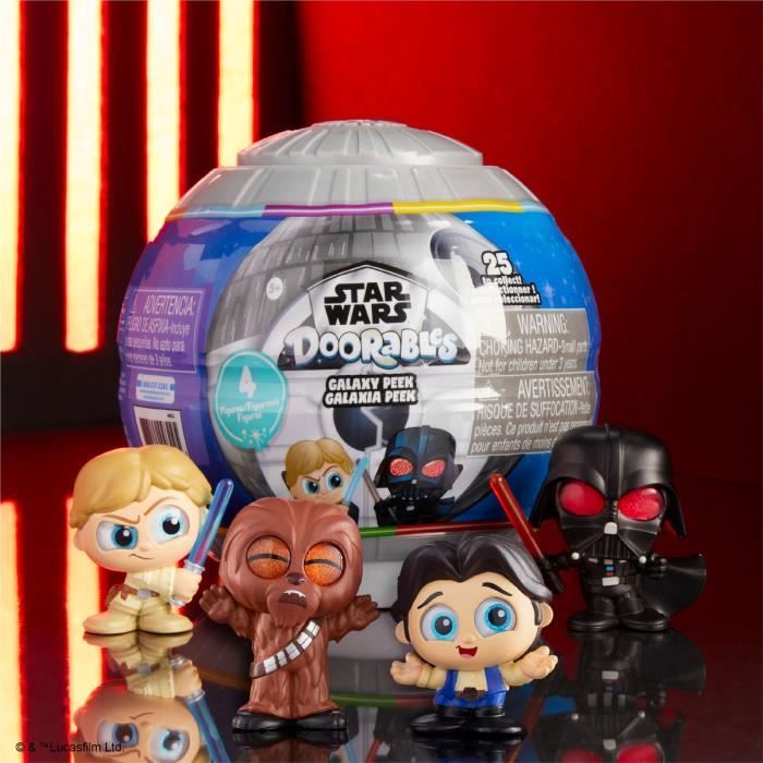 Figurines a collectionner - STAR WARS - Capsule Galaxy Peek - 4 figurines, 4 cm, 25 a collectionner