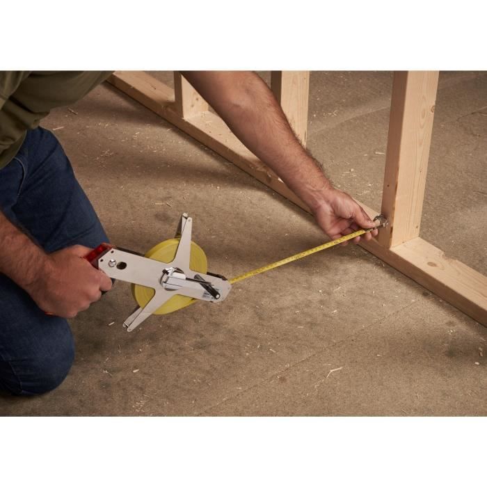 Metre ruban mesure longue - STANLEY - 1-34-478 - 50 m x 12,7 mm - Ruban Acier - Mabolon Master II