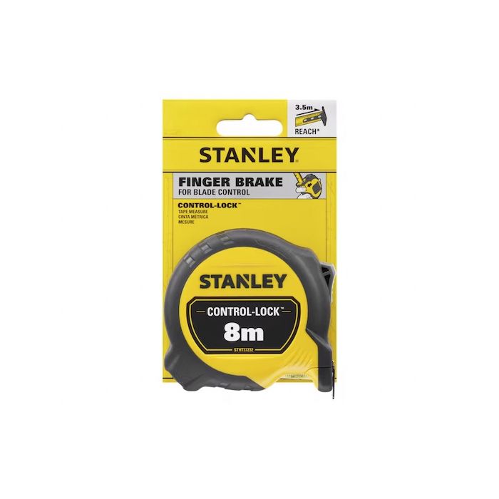 Metre ruban 8m x 25mm double marquage STANLEY MAGNÉTIQUE CONTROL-LOCK™ - STHT37232-0