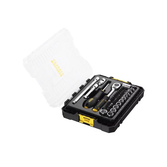 COFFRET DE DOUILLES STAKBOX M - Ľ'' STANLEY JEU DE 48 PCS - FATMAX - FMMT98101-0
