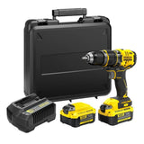 Perceuse visseuse a percussion sans fil - 18V - STANLEY FATMAX V20 - SFMCD721M2K-QW - Brushless - 80Nm - 2 batteries 4 Ah + chargeur