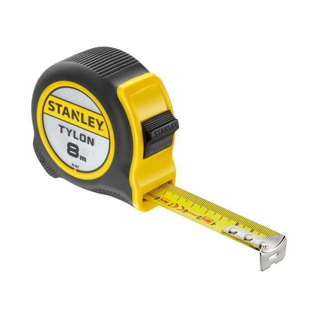 Metre ruban - STANLEY - 0-30-657 - 8m x 25mm - ruban en acier laqué avec crochet 2 rivets
