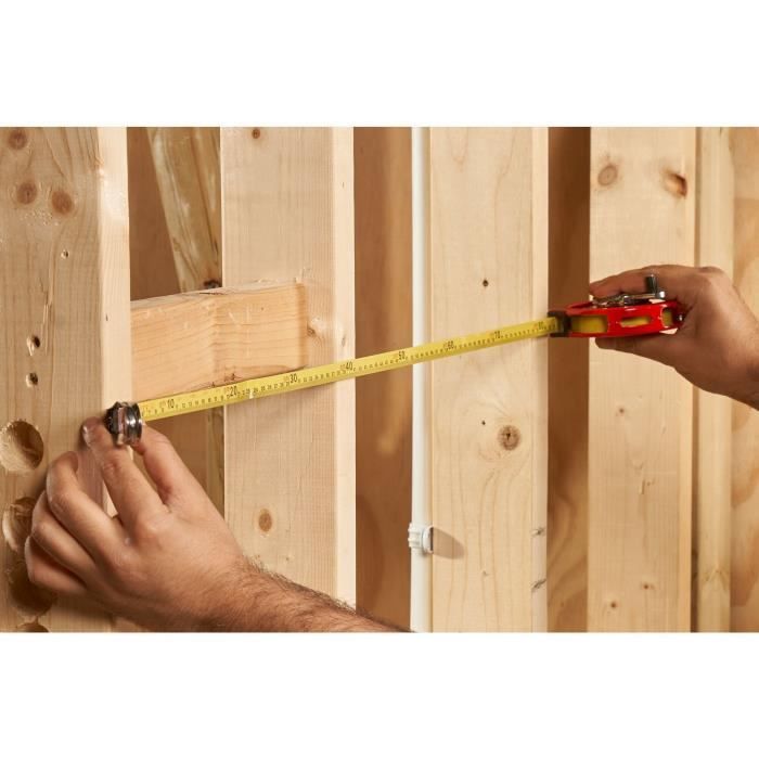 Metre ruban mesure longue - STANLEY - 0-34-406 - 20m - Ruban Acielak Décajour