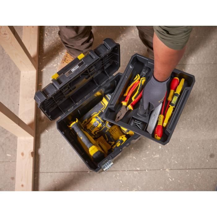 Module a roulettes - STANLEY - Tstak-Fatmax - 4 roues pivotantes - Charge max 100kg - Polypropylene