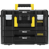 Kit 2 Mallettes PRO-STACK - STANLEY FATMAX - FMST1-71981 - 2 poignées - 2 tiroirs - 21,5 L