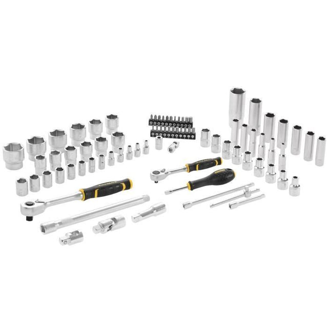 Coffret douilles 1/4 et 1/2 - STANLEY - FMMT82826-1 - cliquet et rallonge FATMAX - jeu de 81 pieces