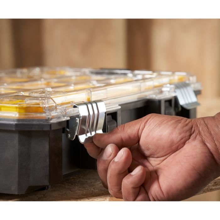 Organiseur grande capacité PRO-STACK - STANLEY FATMAX - FMST82967-1 - 10 compartiments amovibles