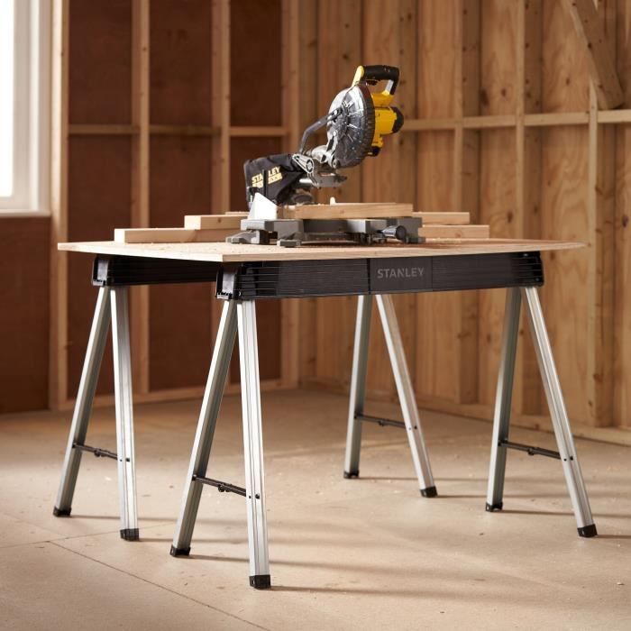 Lot de 2 tréteaux pliables - STANLEY - 1-97-475 - 340kg