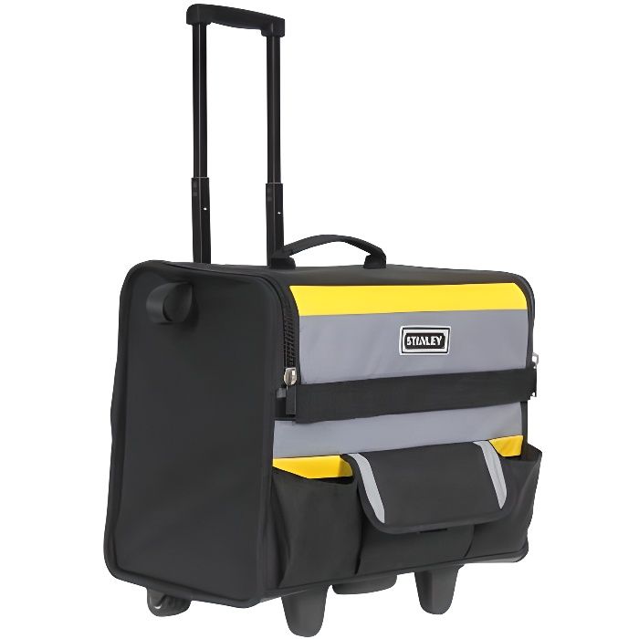 Sac a outils Softbag a roulettes STANLEY - 1-97-515 - 46 cm - Noir, Gris et Jaune - Matiere durable