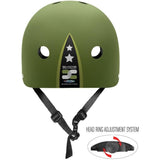 Casque Skate STAMP Skids Control Military Star - Mixte - Taille 53/57 cm - Vert
