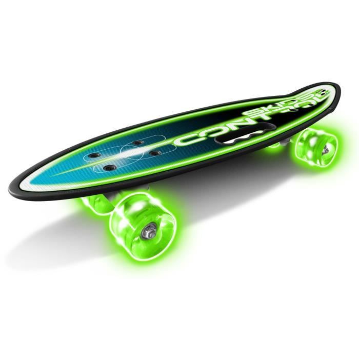 STAMP Skateboard 24 x 7 SKIDS CONTROL avec poignÈe et roues lumineuses