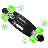 STAMP Skateboard 24 x 7 SKIDS CONTROL avec poignÈe et roues lumineuses