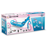 Trottinette 3 roues pliables - STAMP - Skids Control Explore - Rose
