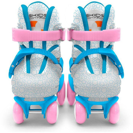 Patins ajustables - STAMP - Skids Control Explore - 4 roues - Taille 23-26 - Rose