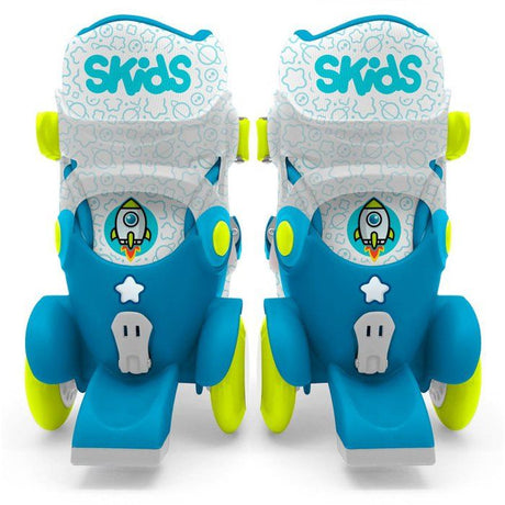 Patins ajustables - STAMP - Skids Control Explore - 4 roues - Taille 23-26 - Bleu