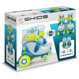 Patins ajustables - STAMP - Skids Control Explore - 4 roues - Taille 23-26 - Bleu