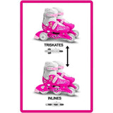 STAMP - Patins en ligne deux en un 3 Roues - Barbie
