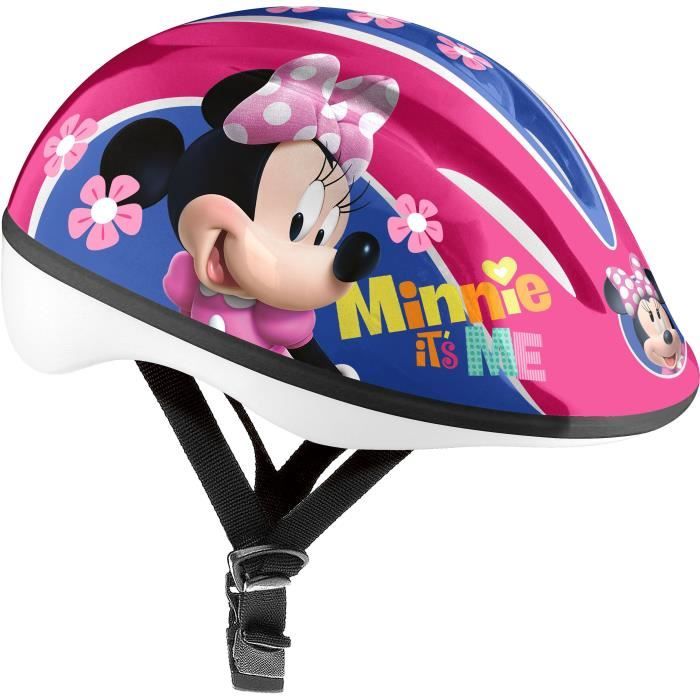 Casque vélo DISNEY MINNIE - Taille S - Fille - Structure EPS Noir - Coque externe ABS