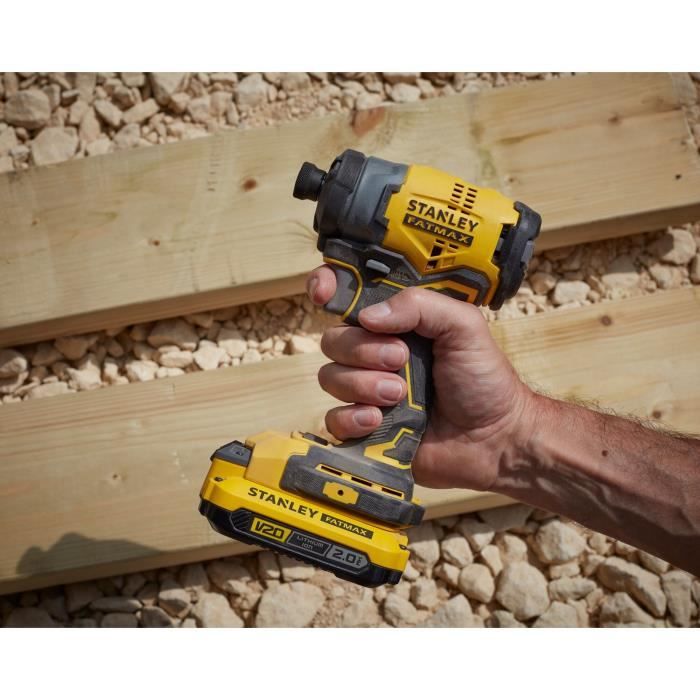 Visseuse a impacts - STANLEY FATMAX V20 - SFMCF810D2K-QW - 170 Nm Brushless - Lithium 18V - 2 Batteries 2Ah