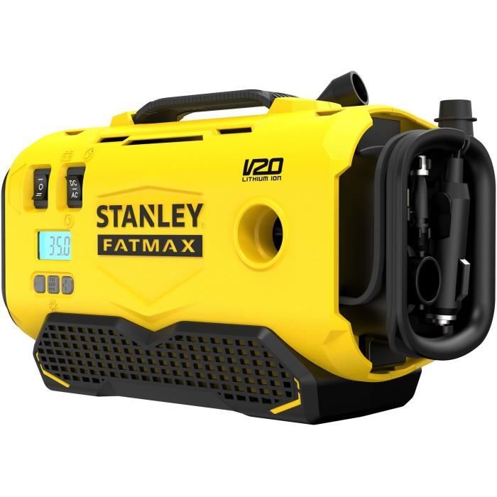 Gonfleur Compresseur - STANLEY FATMAX V20 - SFMCE520B-QW - 18V - 11 bars - Sans Batterie