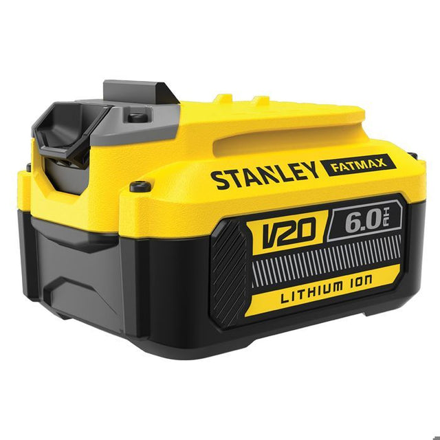 Batterie 18V 6 Ah - STANLEY FATMAX -  Compatible avec la gamme STANLEY FATMAX V20 - SFMCB206-XJ